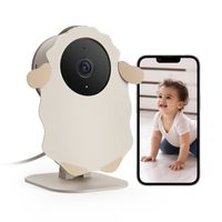 Nooie Babyphone 1080P Moniteur Bébé Caméra WiFi avec Détection de Pleurs - Audio à 2 Voies - Vision Nocturne, Compatible avec Alexa