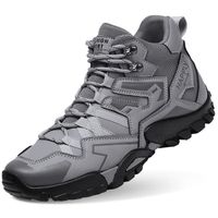 MBP Chaussures de Randonnée hommes-Imperméable Maintien Confort Respirant-gris