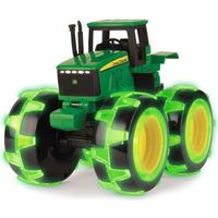 Camion Monster Treads JOHN DEERE avec roues lumineuses - Vert, noir et jaune - Pour enfants à partir de 3 ans