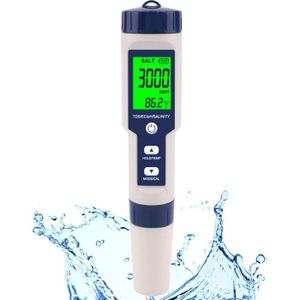 Bandelettes Test Sel Pour Piscine & Spa - Mesure Rapide Du Chlore Et De La Salinité, Résultat En 30 Sec - 1