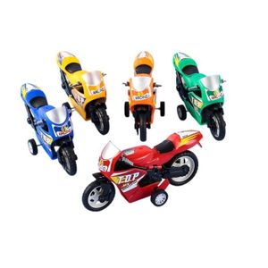VOITURE - CAMION Lot de 5 Moto en Alliage,Jouet de Moto pour Enfants Push Et Go Friction Powered Auto Jouets pour Garçons Et Filles (Motorcycle)