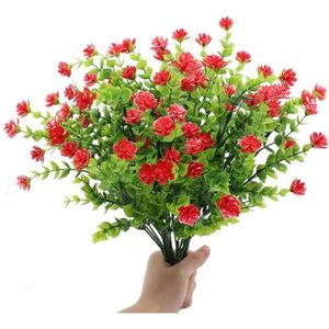 FLEUR ARTIFICIELLE Fleurs Artificielles, 4 Paquets Fausses Fleurs D'Eucalyptus Bouquets De Fleurs De Lotus En Plastique Pour Jardin Intérieur E[n3703]