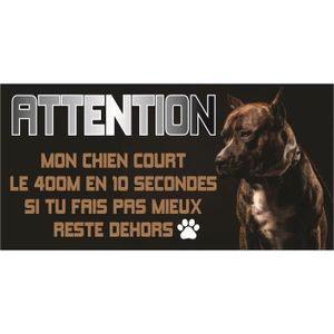 Plaque Attention Chien Berger Hollandais - Aluminium 15x20 Cm, Personnalisable Avec Prénom - 2