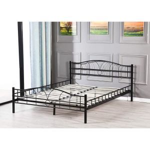 cadre lit metal 120x190 cdiscount