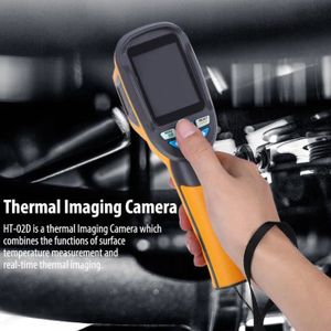 HT-02D Portable Portable Infrarouge IR Imagerie Thermique Caméra à Lumière Visible 2,4 Pouce Écran Couleur 1024p 32x32 Résolution Imageur Thermique 