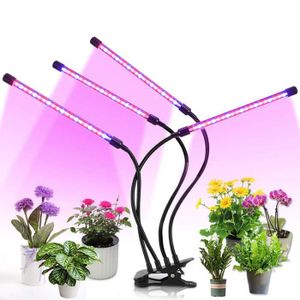PLANTE POUSSÉE Lampe de culture-AZWIX - Quad Tubes, 80LED, 40W, minuterie, 3 modes, 10 luminosités - Lampe de culture LED pour plantes d'intérieur