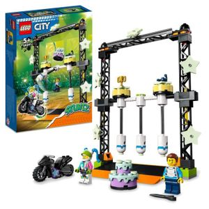 ASSEMBLAGE CONSTRUCTION LEGO® 60341 City Stuntz Le Défi de Cascade : Les Balanciers, Jouet Moto d'Aventure de Stunt Bike pour Filles et Garçons dès 5 ans