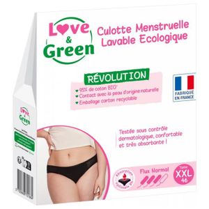 CULOTTE MENSTRUELLE Love & Green Culotte Menstruelle Lavable Écologiqu