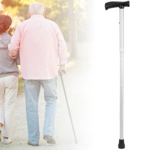 CANNE DE MARCHE Canne de marche alliage d'aluminium portable givré anti-dérapant pour personnes âgées pliant ultra-léger TBR (blanc) minifinker xy14