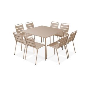 Ensemble table et chaise de jardin Ensemble table de jardin et 8 chaises Palavas - Ac