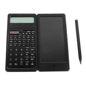 CALCULATRICE Calculatrice scientifique avec tableau d'écriture et stylo, alimentée par batterie solaire, portable et légère, pour étudiants