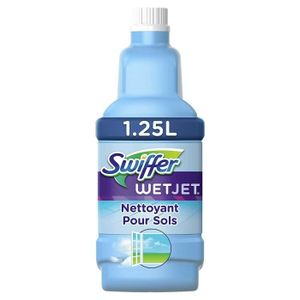 SERPILLIÈRE LOT DE 2 - Swiffer WetJet Solution Nettoyante Pour