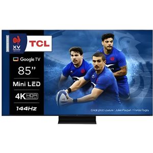 Téléviseur LED TV QLED Mini LED TCL 85C805 215 cm 4K UHD Google T