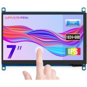 HURRISE Mini écran pour Raspberry Pi 7 Pouces LCD HDMI 1024x600