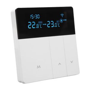 THERMOSTAT D'AMBIANCE Thermostat numérique intelligent YOSOO - Contrôle APP - Affichage LCD - Blanc - Programmable