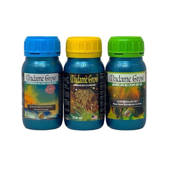 Kit BASIC 3PACK Madame Grow - Engrais Bio Croissance Et Floraison (3x250 Ml)