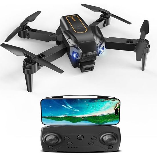 Tech RC Drone Avec Caméra 1080P – Décollage/Atterrissage 1 Touche, 3D Flip, Maintien D’Altitude, 2 Batteries – Pour Débutants Et Enfants