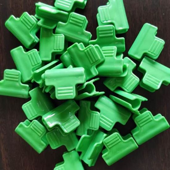Lot de 20 clips de serrage pour film de serre, cadre de tube, tige de serre (noir, 20 mm