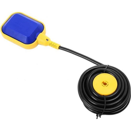 Contrôle Niveau D'eau Automatique Commande Pompe Flotteur Interrupteur à Flotteur QWORK - Contrôle Niveau Eau Automatique Câble 3m Protection Manque Eau Interrupteur Flotteur