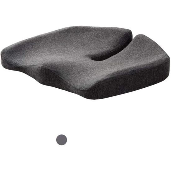Coussin Coccyx Ergonomique En Mousse Mémoire - 48x43x10 Cm, Forme En W, Housse Lavable - Pour Bureau, Voiture, Soulagement Sciatique