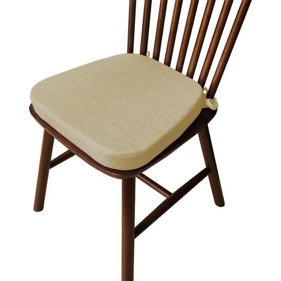 Lot De 4 Coussins De Siège Carrés 40x40 Cm - Rouge Foncé - Polyester Antidérapant, Lavable Machine - Pour Chaises De Jardin, Terrasse, Cuisine