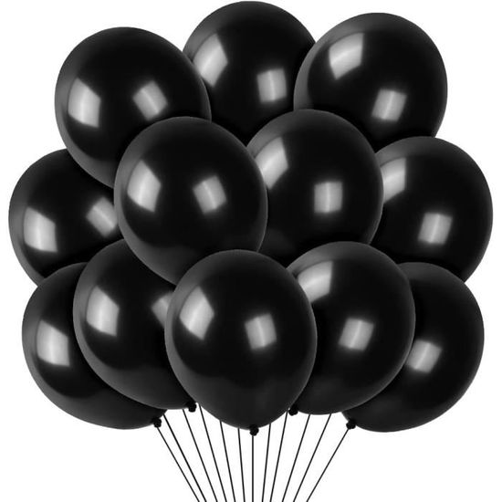 Ballon Baudruche Ballons Anniversaire Ballons Mariage Ballons Fête Ballons  en Latex Noir d'or Ballons Gonflable pou#2451 - Cdiscount Maison
