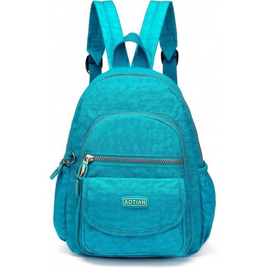 Mini Sac à Dos AOTIAN En Nylon Bleu – Léger, Pliable, Idéal Voyage (Occasion, Petit Défaut)