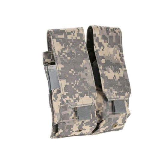 DECHO-C Tactical 5.56 Triple Mag Pouch: Porta Caricatori In Nylon Per AriaSoft E Militare (Molle, Aperto)
