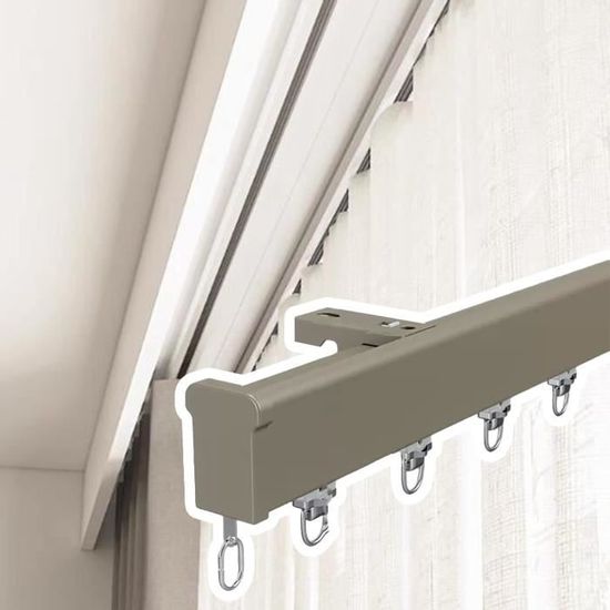 Rail à Rideau Adhésif 1,6 M - Sans Perçage, Pour Mur Ou Plafond, Installation Facile, Maison/bureau/caravane - 3