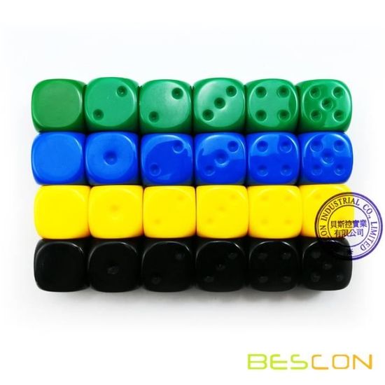 Lot 100 Dés 12 Mm 6 Faces – Dés Colorés Coin Arrondi, 10 Couleurs Vives, Jeux De Société & Maths