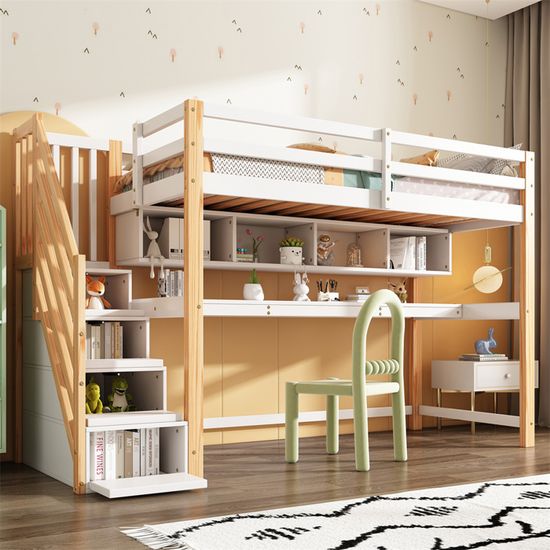 Lit superposé avec bureau pour la chambre enfant - GLICERIO - SO NUIT Lit superposé avec bureau pour la chambre enfant - GLICERIO - SO NUIT