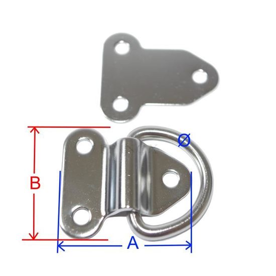 Cadène articulée simple en inox A4 70 mm | Fix In