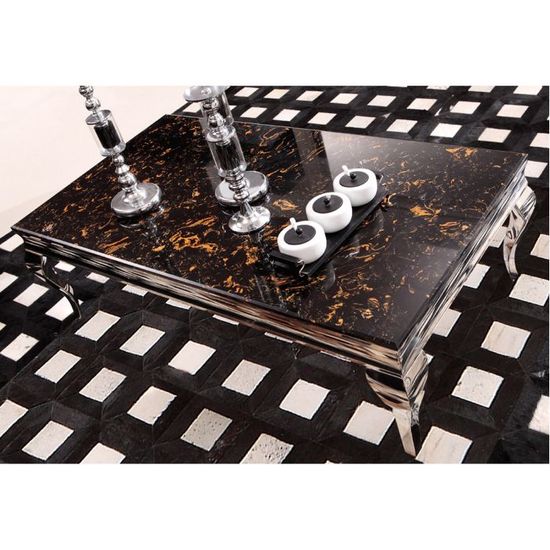 Table Basse London Marbre Noir Design Achat Vente Table Basse
