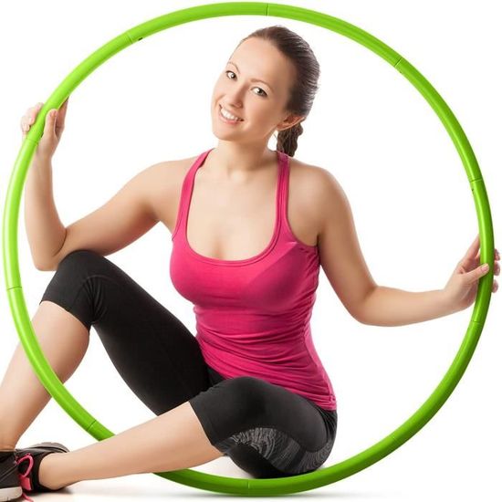 Cerceau Pour Adulte, 8 Pneus De Fitness Amovibles Easy Slim Hoop Avec