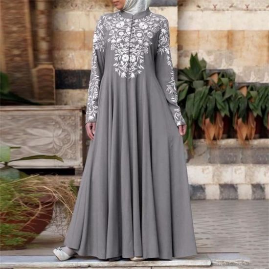 Robe Saraben Taille 42 / XL - Couleur Gris - Occasion Bon État