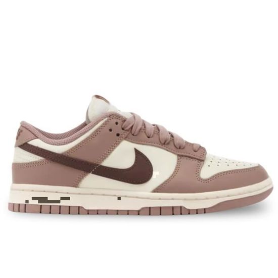 Chaussures NIKE Dunk Low Femme Marron Lacets Plat