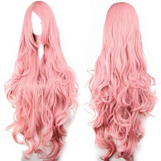 perruque rose cosplay