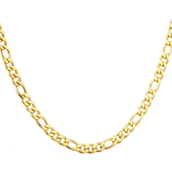 Collier Acier Inoxydable Hypoallergénique 4.5mm Collier Chaîne