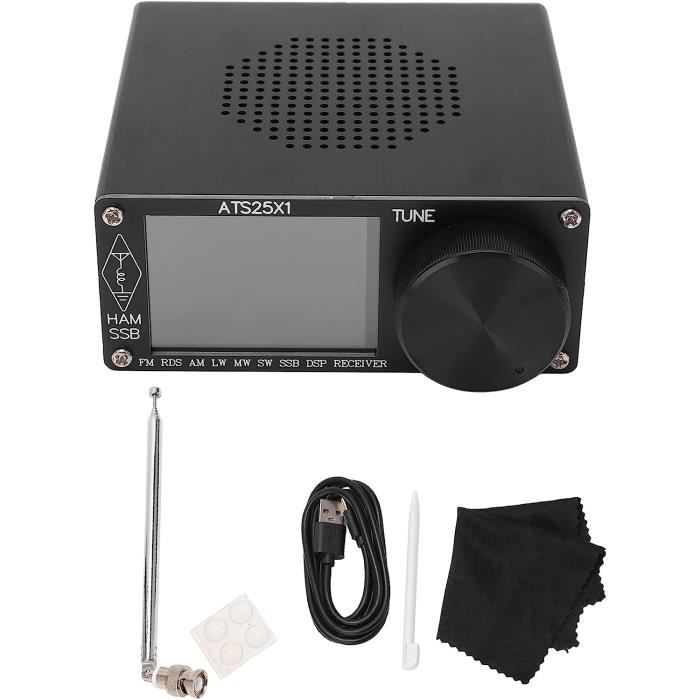 Récepteur Radio ATS 20 Plus Si4732 - Radio Portable Pleine Bande FM AM MW SW SSB LSB USB Aluminium