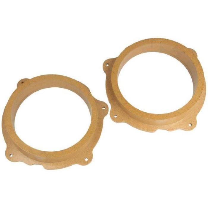 2 Entretoises Haut-Parleur Bois MDF 165mm - impregnees / vernies - C5