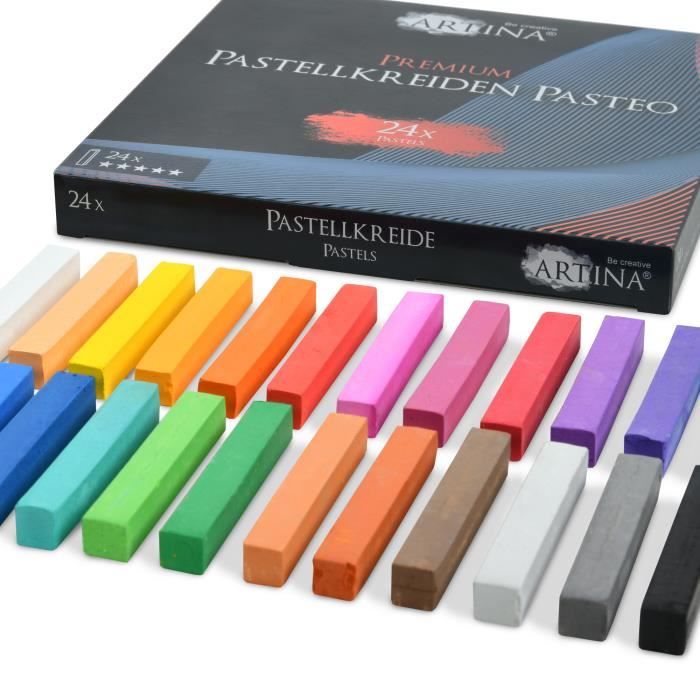 Artina Master series Set de 24 pastels à l'huile Professionnels - Tendre - Gras
