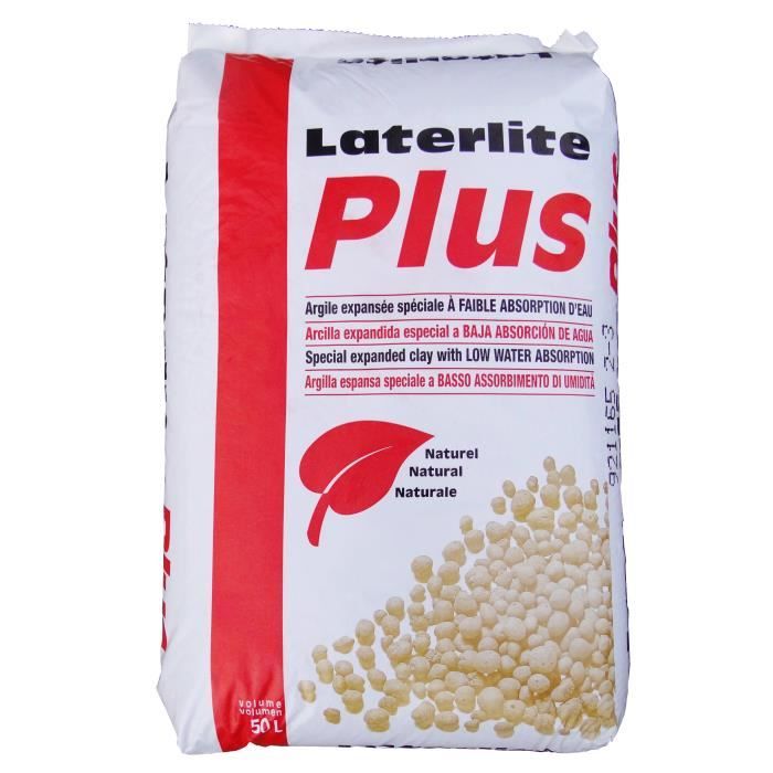Laterlite - Billes d’Argile de 2 à 3 mm Hydrophobe – Spécial Construction - Sac de 50 Litres