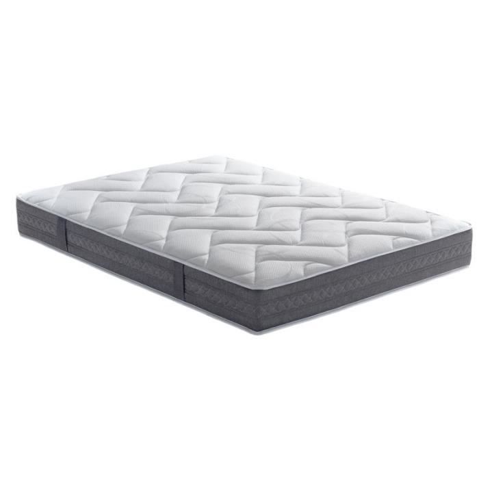 Matelas Ressorts ALOINA 23 cm 180x200 Blanc