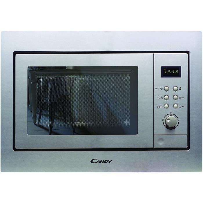 Micro ondes Grill Encastrable Candy MIC201EX - Micro-Ondes Intégrable Inox - 20 litres - 800 W