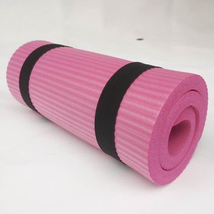 Tapis de yoga Coussin de roue abdominale Support de planche Coudière Assistant de yoga- rose