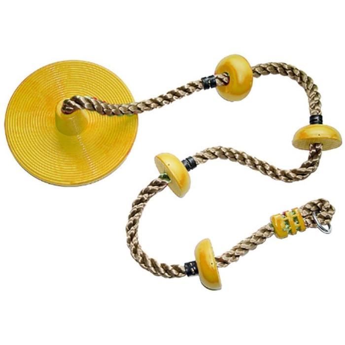 WSSJB Escalade Swing Disque, Escalade intérieure en Plein air, avec Corde, Cour arrière Aire de Jeux, Balançoire Enfants 138718