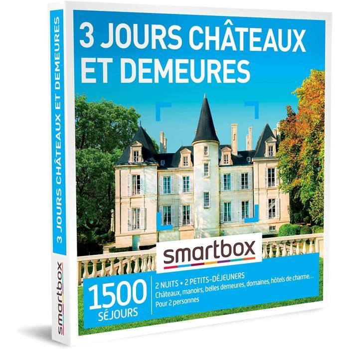Coffrets de bain et de soins SMARTBOX - Coffret Cadeau Couple - Cadeau original : Séjour de 3 jours en châteaux et autre 84931