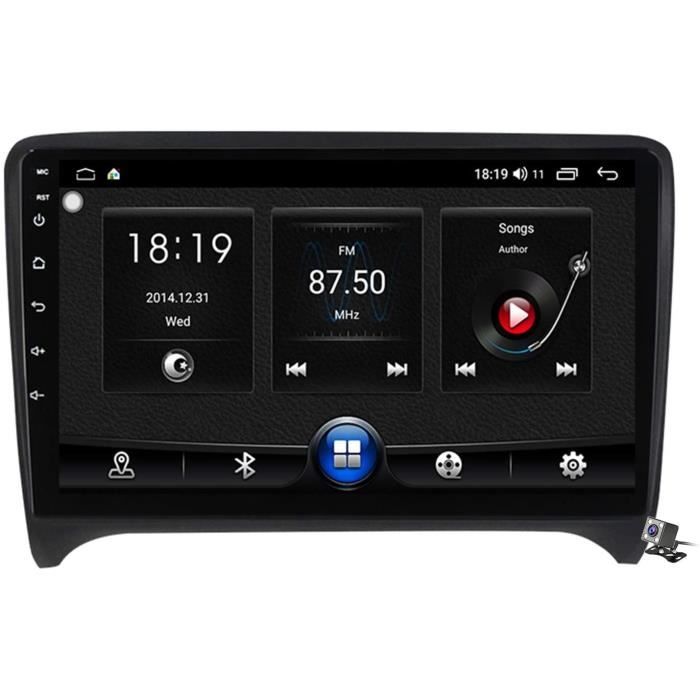 Autoradio stéréo Sat Android 10.0 pour Audi TT MK2 8J 2006-2012, Navigation GPS 9 Pouces unité Principale MP5 Lecteur multimédi 381