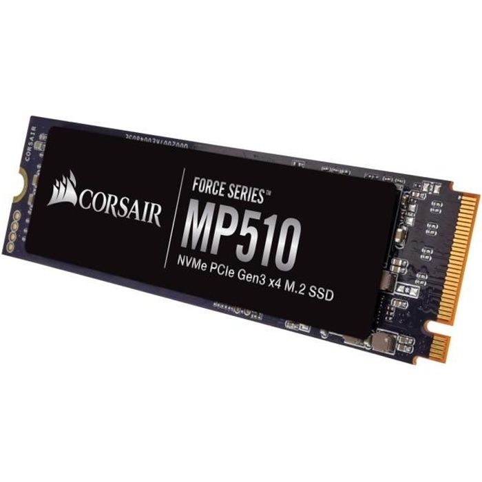 CORSAIR - SSD Interne - Force Series MP510 - 480Go - M.2 Nvme Gen 3 (CSSD-F480GBMP510)