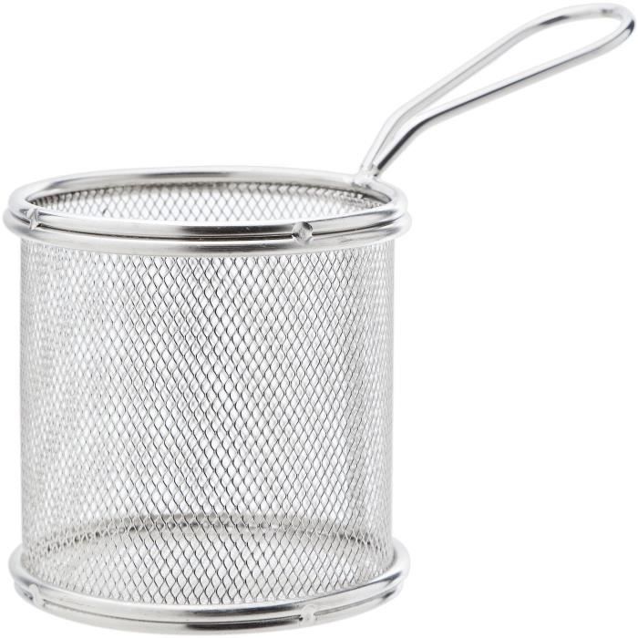 COSY&TRENDY 5367191 Panier à frites rond inox diamètre 8,8cmXH9Cm
